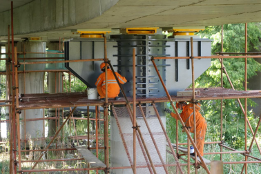 苏州市普通国省干线公路独柱墩桥梁加固项目完工