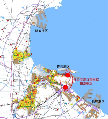 1平方公里(不含码头泊位南片区位于上合组织(连云港)国际物流园